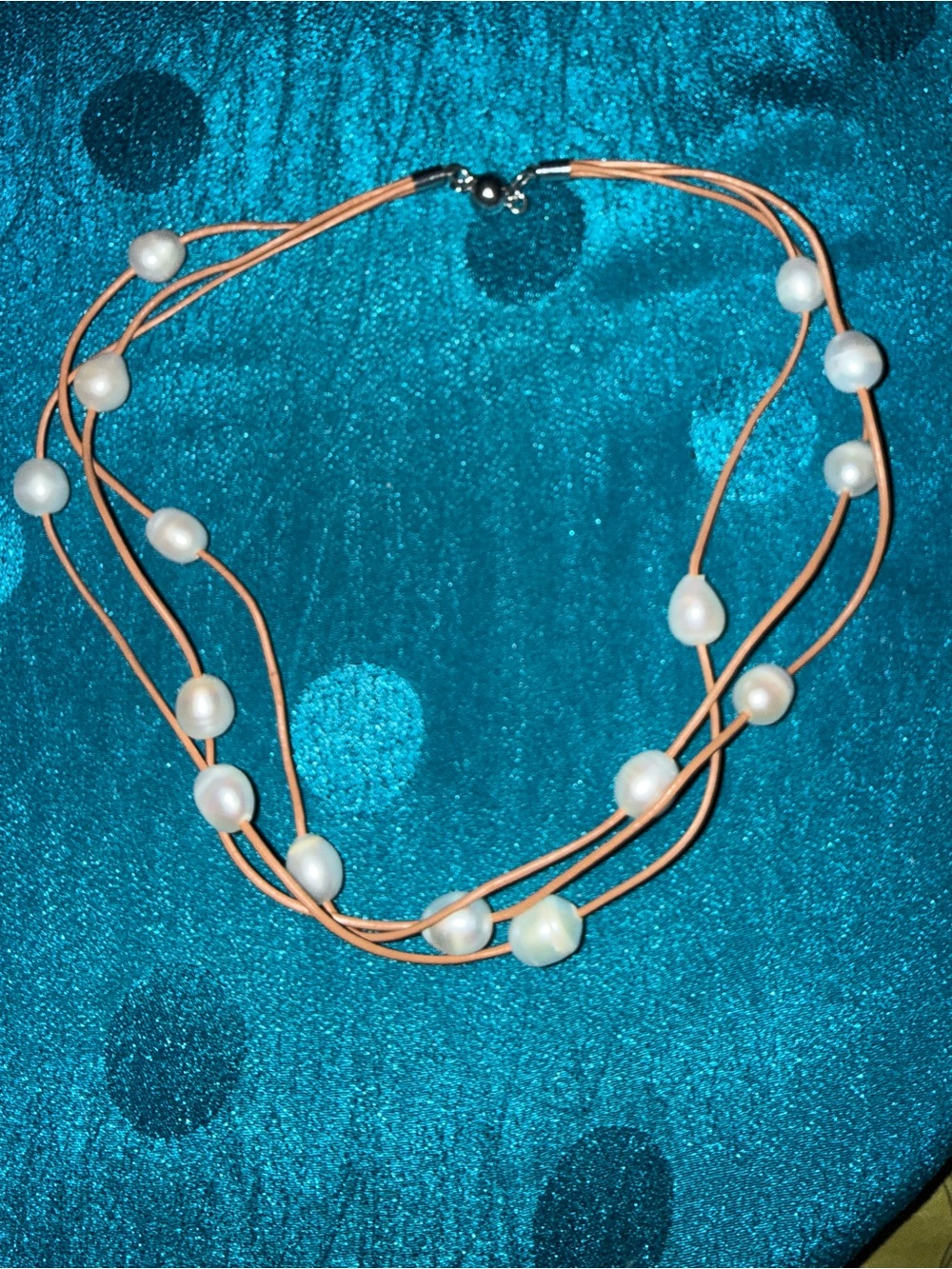 Elegant Pearl Multi-Strand Necklace by